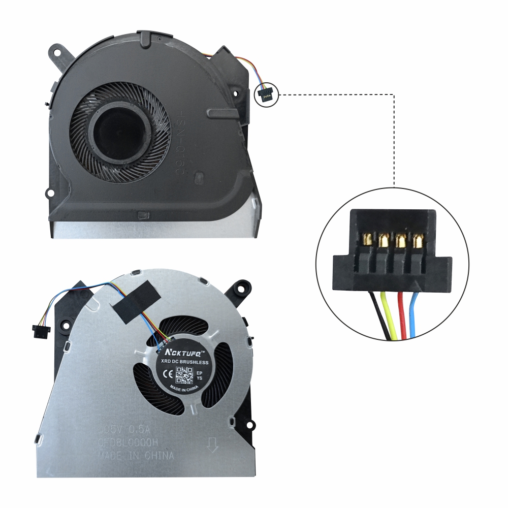 Laptop Fan For HP ProBook 450 G6 455 G6 Long Series CPU Cooling Fan