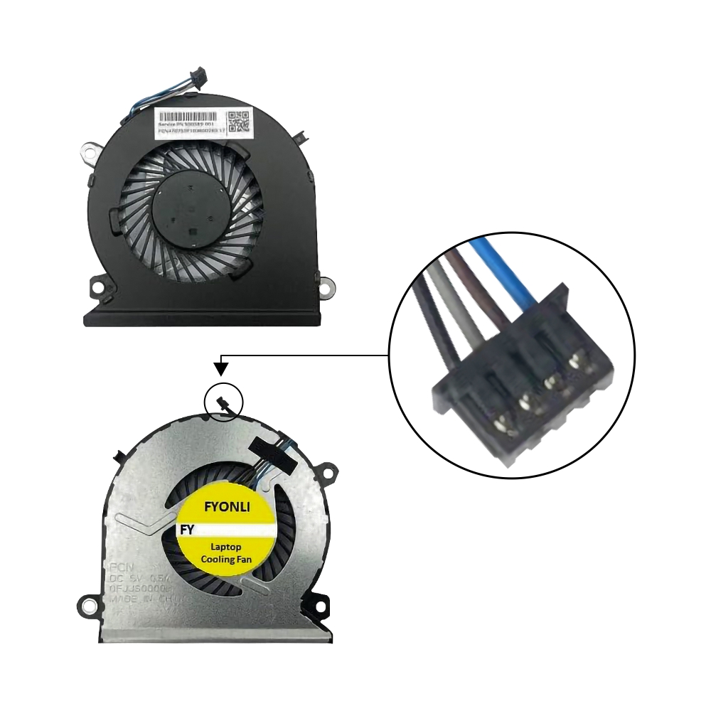 Laptop Fan For HP Pavilion 15CB 15-CB 15-CB076TX 15-CB073TX 15-CB000 Series CPU Cooling Fan