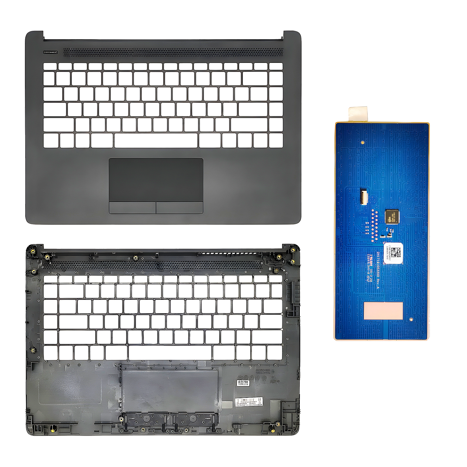 Touch Panel For HP 14Q-CS 14CM 14CK 240 G7 Palmrest Touchpad With Logic Card Grey