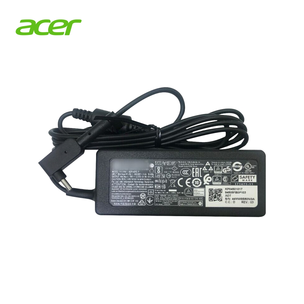 Genuine Adapter For Acer 45W 18 Volt 2.37Amp 3.0x1.1mm Mini Pin
