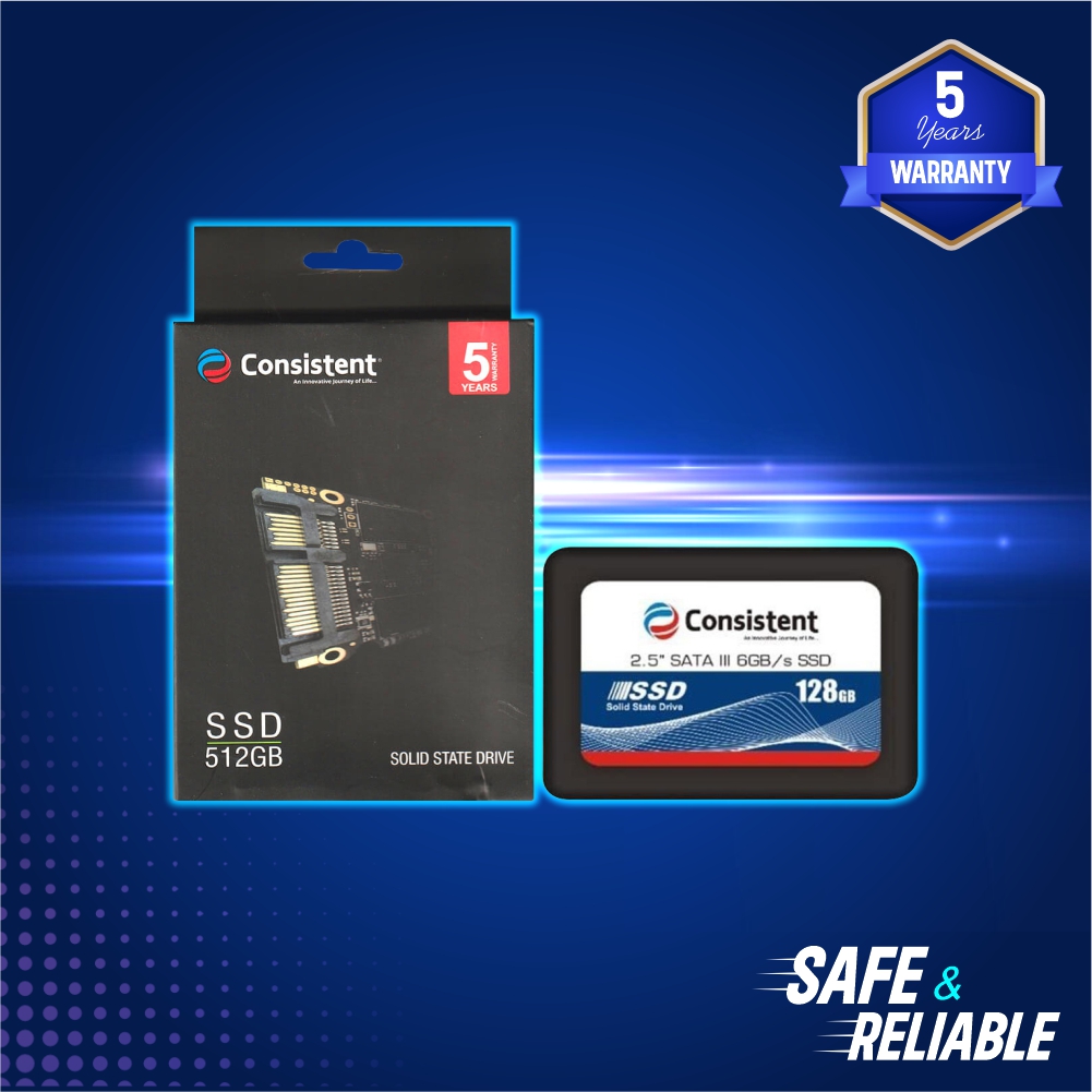 Consistent SSD 128GB 2.5 Inch SATA Internal SSD With 5Years Warranty
