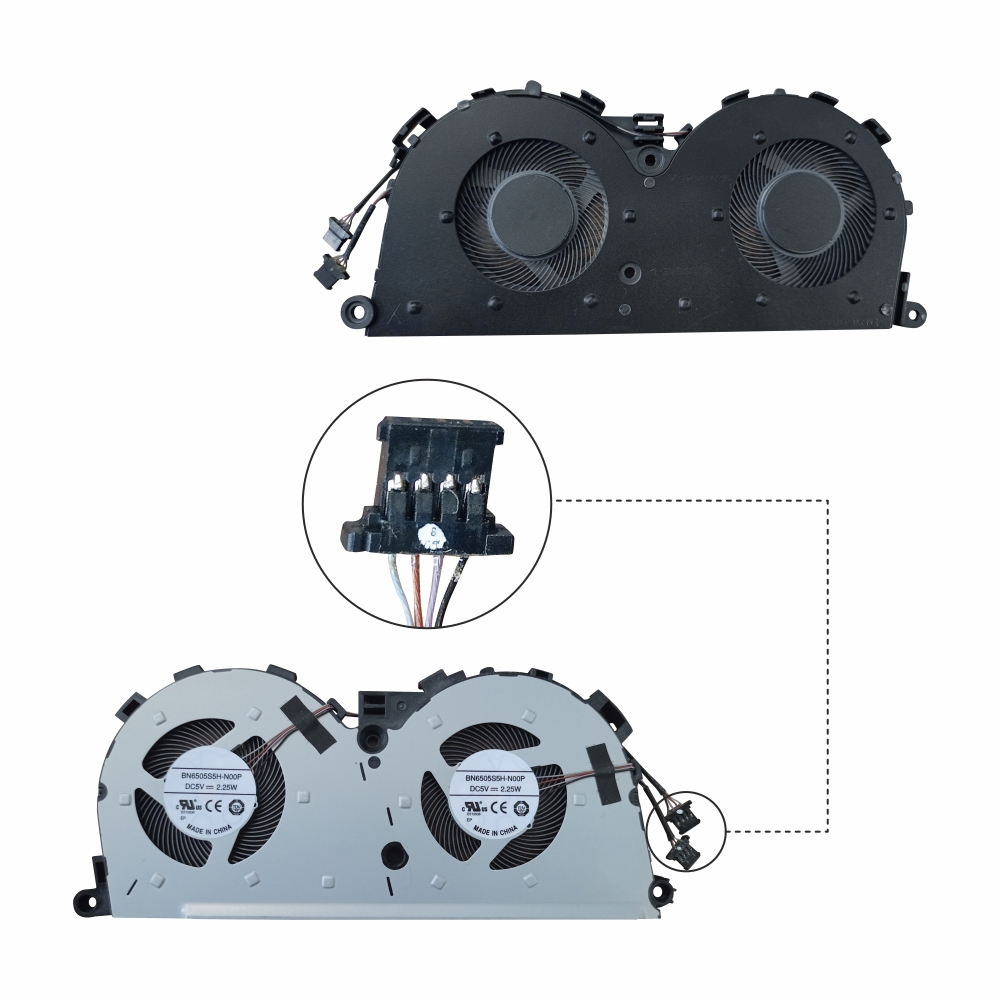 Laptop Fan For Lenovo IdeaPad S540-15IWL Pair CPU GPU Cooling Fan