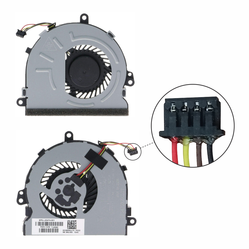 Laptop Fan For HP 15-DA 15-DR 15-DX 15-DB 15Q-DX 15T-DS 250 G7 255 G7 256 G7 Series CPU Cooling Fan