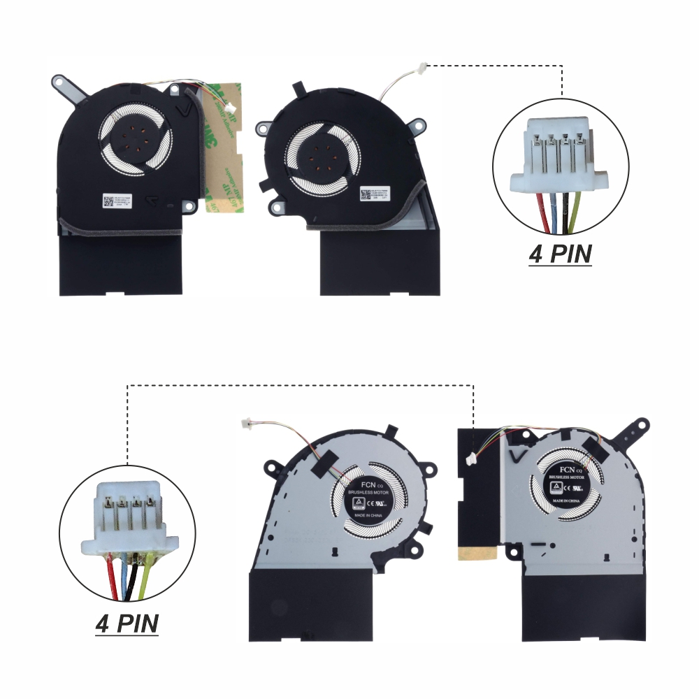 Laptop Fan For Asus G531GV G731 5V Pair Series CPU GPU Cooling Fan