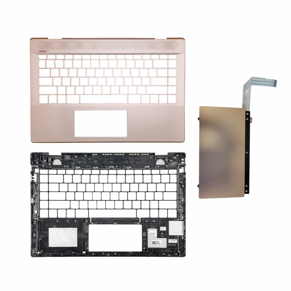 Touch Panel For HP Pavilion 14CE 14-CE Palmrest Touchpad Without Keyboard With Logic Card Rose Gold