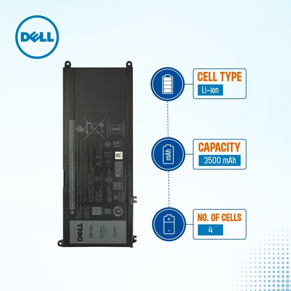 Genuine Battery For Dell 15-7577 33YDH 56Wh 4 Cell 3500mAh