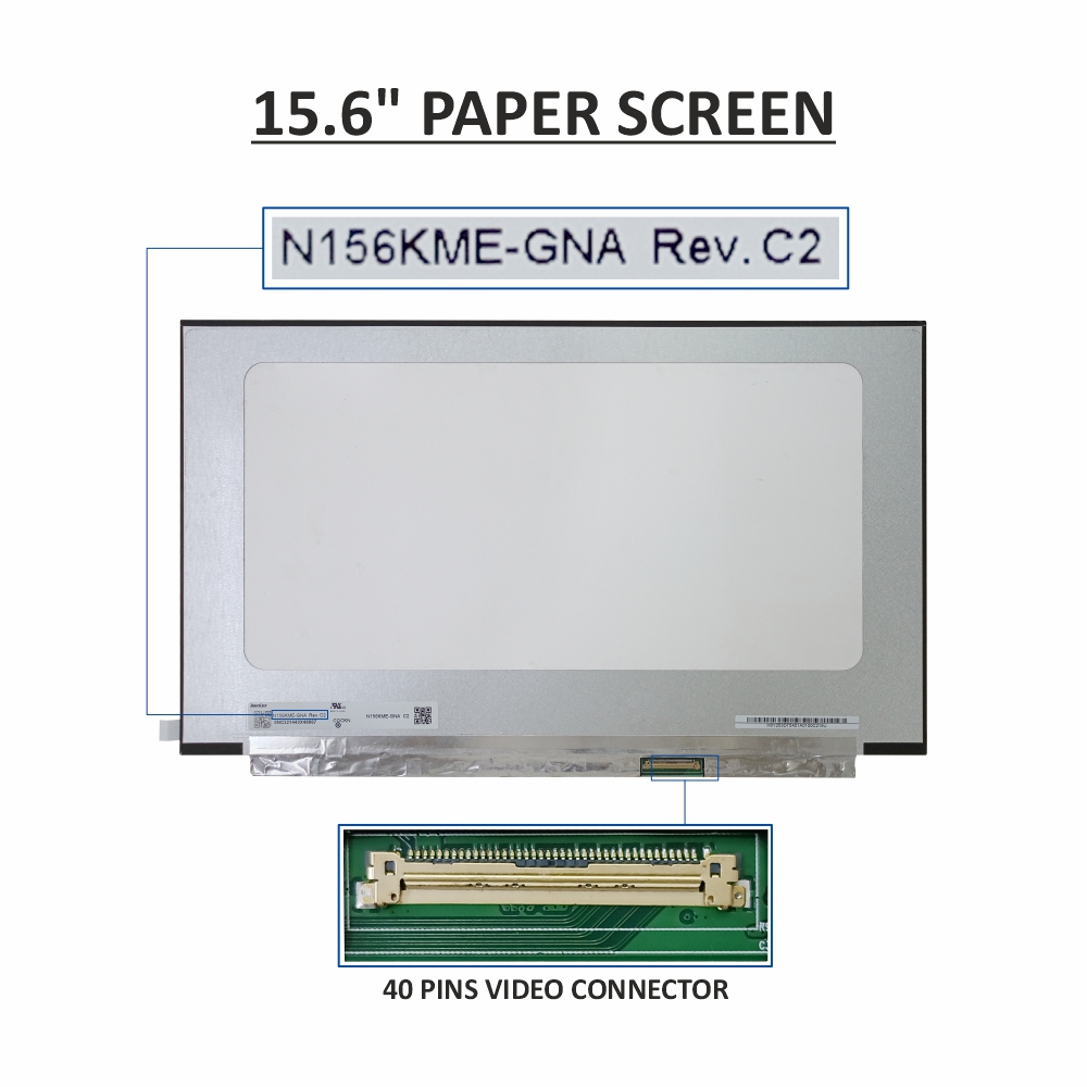 Laptop Screen For 15.6 (15.6"inch) Slim Paper 40PIN IPS QHD 165Hz HD (2560x1440)