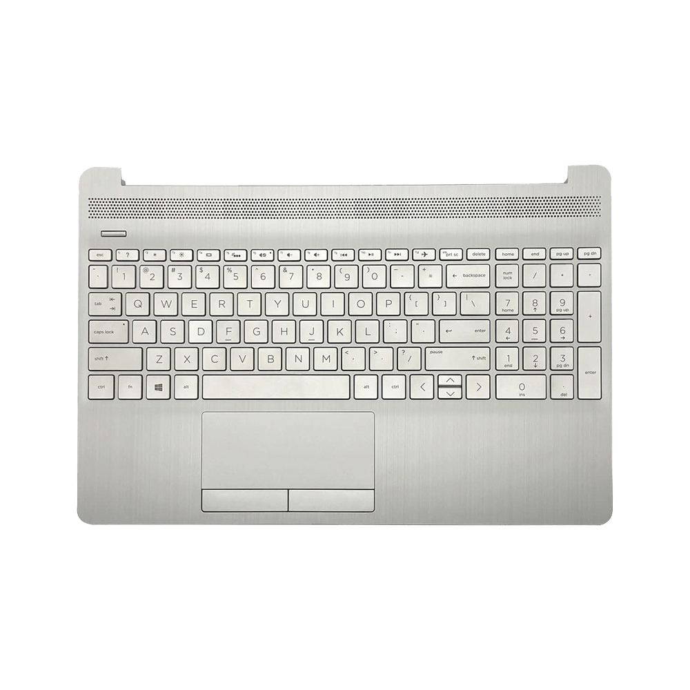 Touch Panel For HP 15-DW 15S-DU 15S-DY DR 250 G8 Palmrest Touchpad With Logic Card With Keyboard Silver